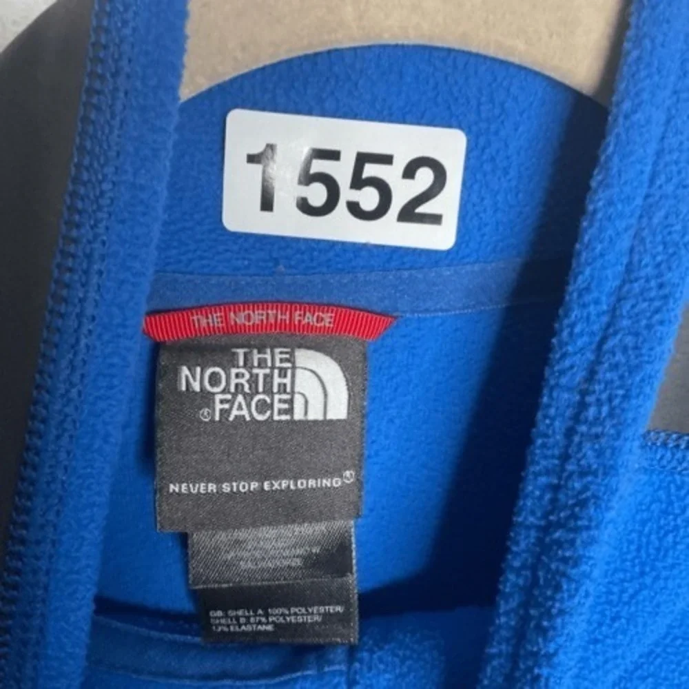 The North Face Flashdry Blue‎ Fleece 1/4 Zip Mockneck Sweater Men M El Salvador